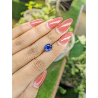 3.05 Ct. Blue Sapphire from Ceylon (Sri Lanka) Life Style