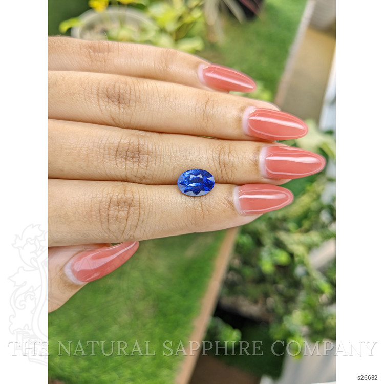 3.37 Ct. Blue Sapphire from Ceylon (Sri Lanka)