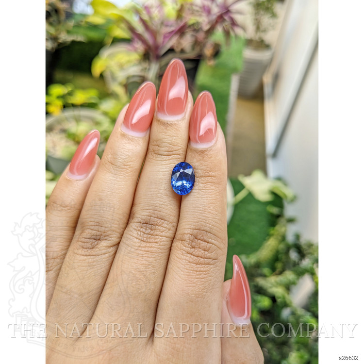 3.37 Ct. Blue Sapphire from Ceylon (Sri Lanka)