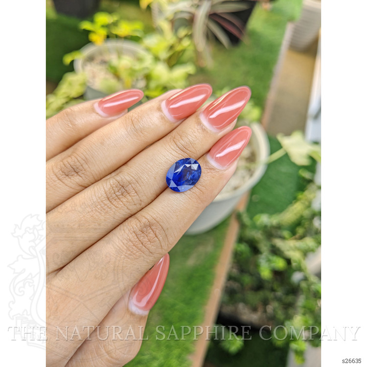 5.51 Ct. Blue Sapphire from Ceylon (Sri Lanka)