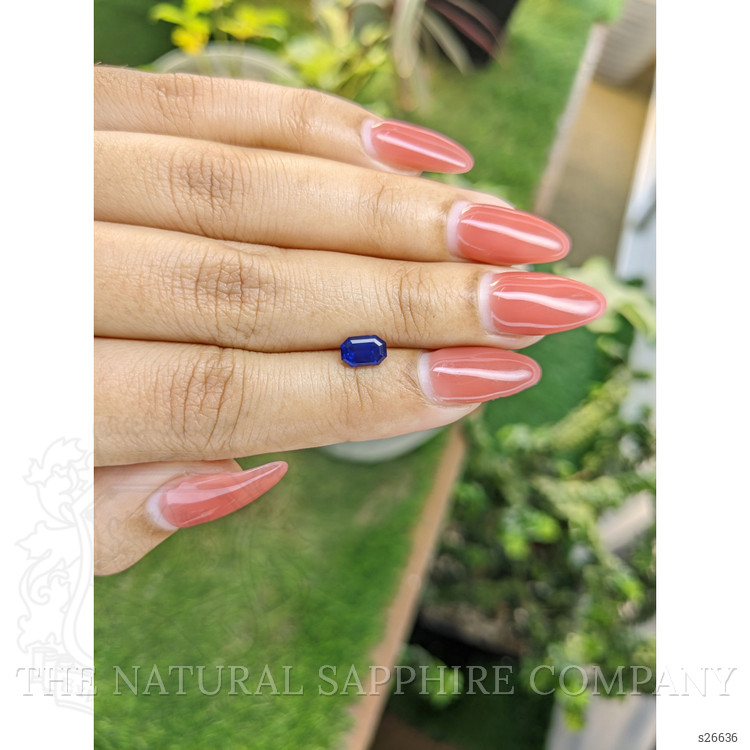 1.10 Ct. Blue Sapphire from Ceylon (Sri Lanka)