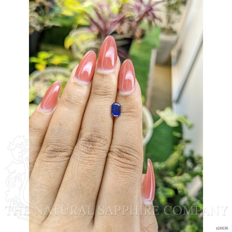 1.10 Ct. Blue Sapphire from Ceylon (Sri Lanka)