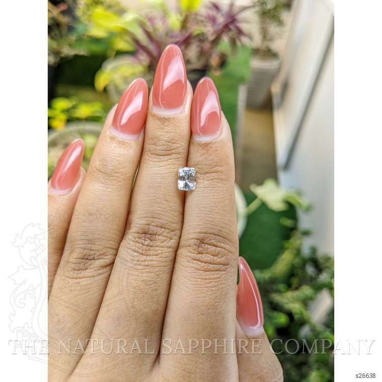 1.24 Ct. White Sapphire from Ceylon (Sri Lanka)