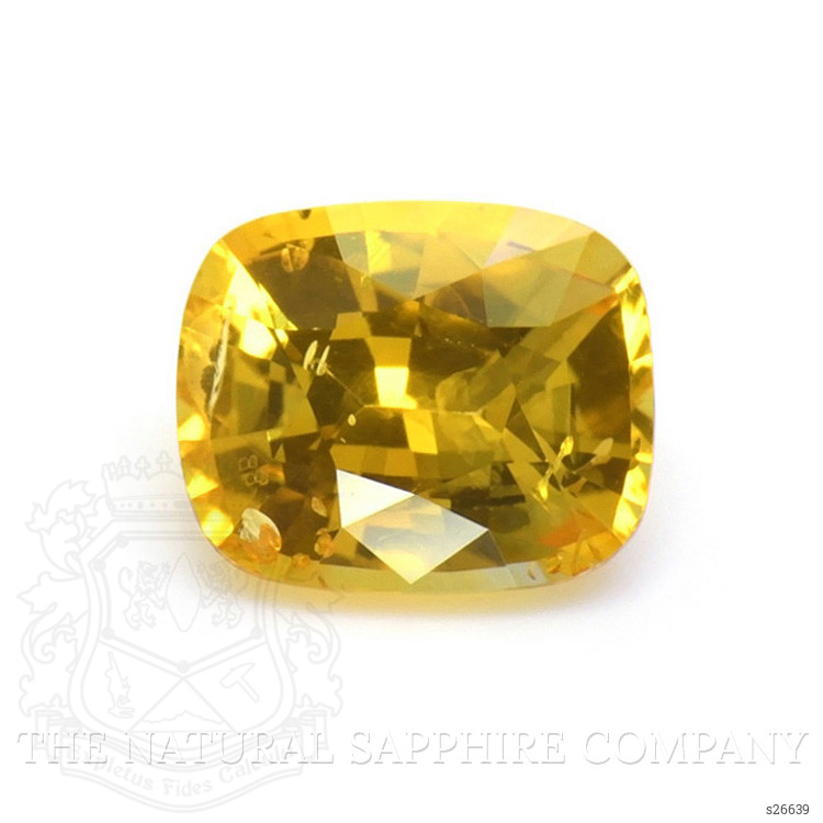 1.74 Ct. Orangish Yellow Sapphire from Ceylon (Sri Lanka)