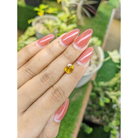 1.74 Ct. Orangish Yellow Sapphire from Ceylon (Sri Lanka) Life Style