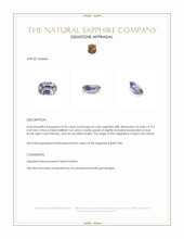 0.90 Ct. Bi Color Sapphire from Ceylon (Sri Lanka) Appraisal