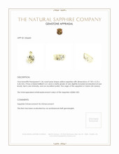 1.46 Ct. Yellow Sapphire from Ceylon (Sri Lanka) Appraisal