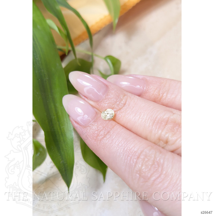 0.70 Ct. Yellow Sapphire from Ceylon (Sri Lanka)