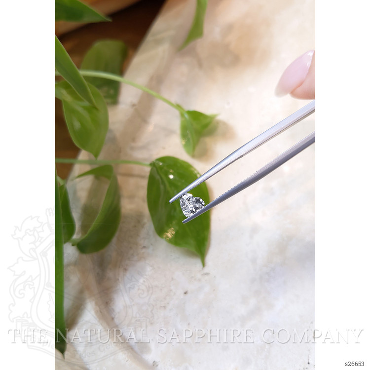 0.60 Ct. White Sapphire from Ceylon (Sri Lanka)