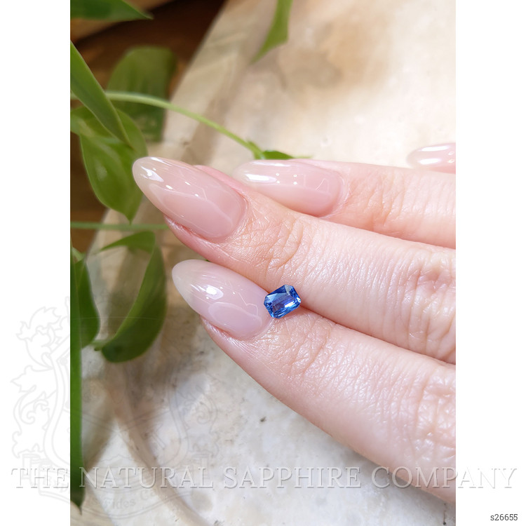 0.49 Ct. Blue Sapphire from Ceylon (Sri Lanka)