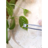 0.65 Ct. White Sapphire from Ceylon (Sri Lanka) Life Style