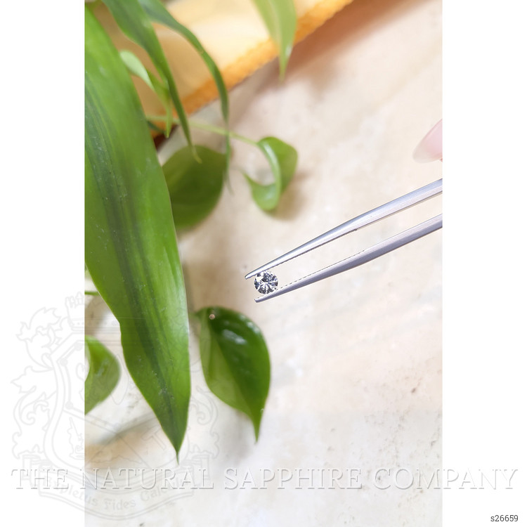 0.29 Ct. White Sapphire from Ceylon (Sri Lanka)