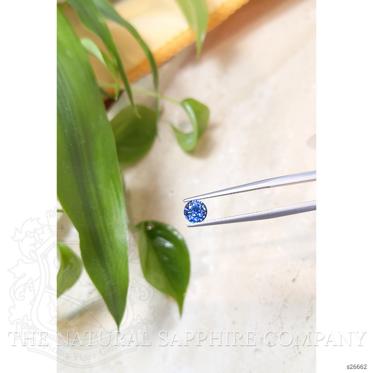 0.89 Ct. Blue Sapphire from Ceylon (Sri Lanka)