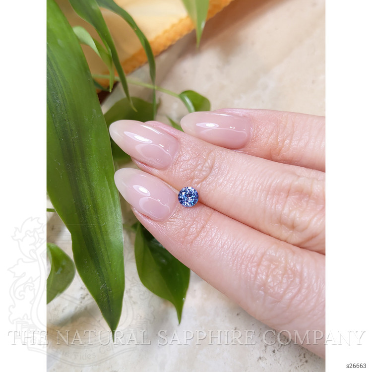 0.58 Ct. Blue Sapphire from Ceylon (Sri Lanka)
