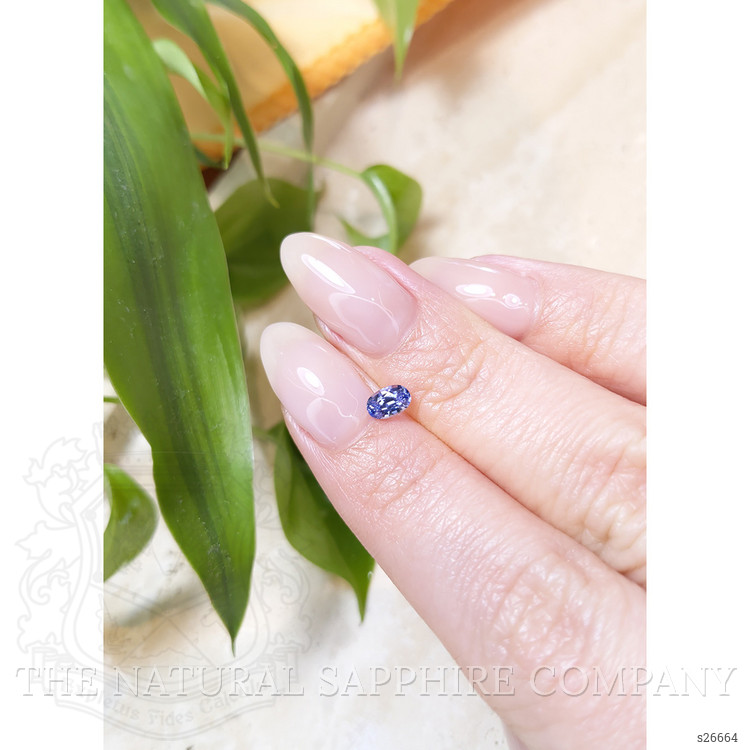 0.45 Ct. Blue Sapphire from Ceylon (Sri Lanka)