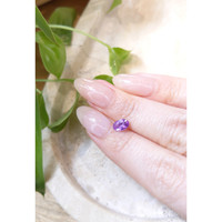 0.85 Ct. Pinkish Purple Sapphire from Ceylon (Sri Lanka) Life Style