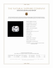 1.25 Ct. White Sapphire from Ceylon (Sri Lanka) Scan Report