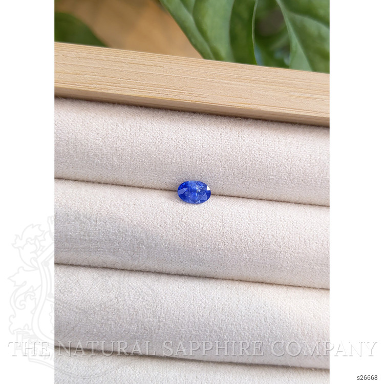 0.72 Ct. Blue Sapphire from Ceylon (Sri Lanka)