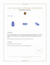 1.05 Ct. Blue Sapphire from Ceylon (Sri Lanka) Appraisal