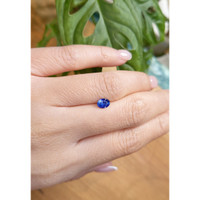 0.65 Ct. Blue Sapphire from Ceylon (Sri Lanka) Life Style