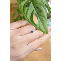 0.59 Ct. Blue Sapphire from Ceylon (Sri Lanka) Life Style