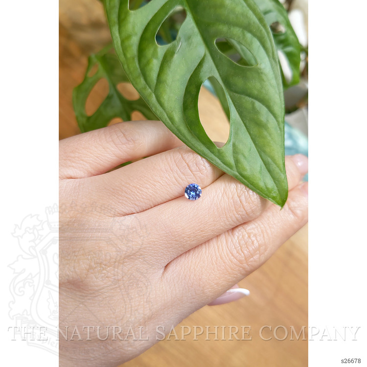0.59 Ct. Blue Sapphire from Ceylon (Sri Lanka)