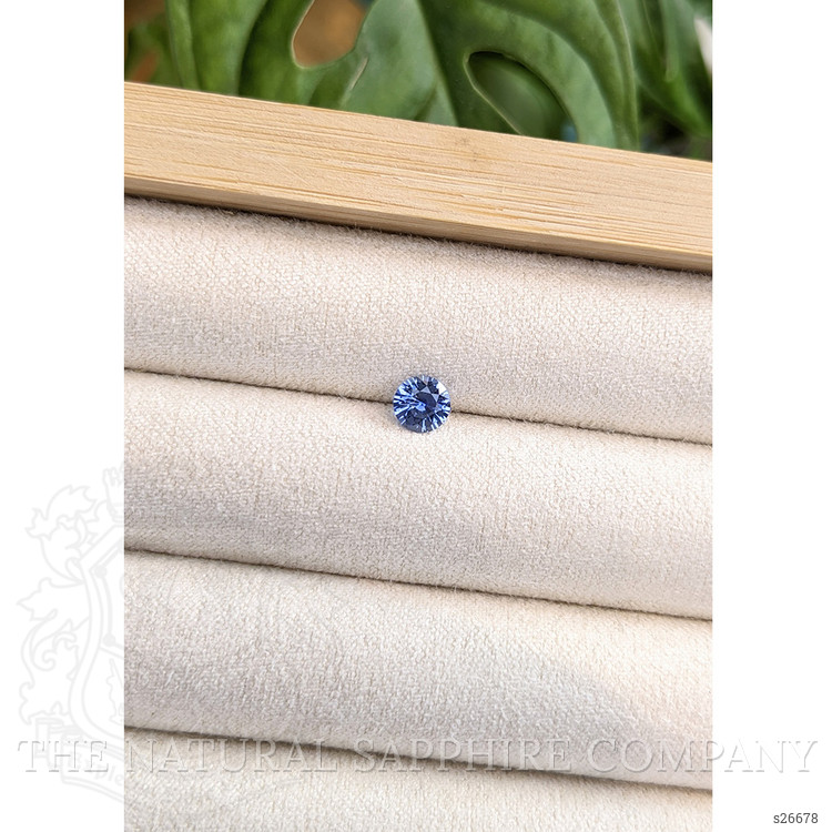 0.59 Ct. Blue Sapphire from Ceylon (Sri Lanka)