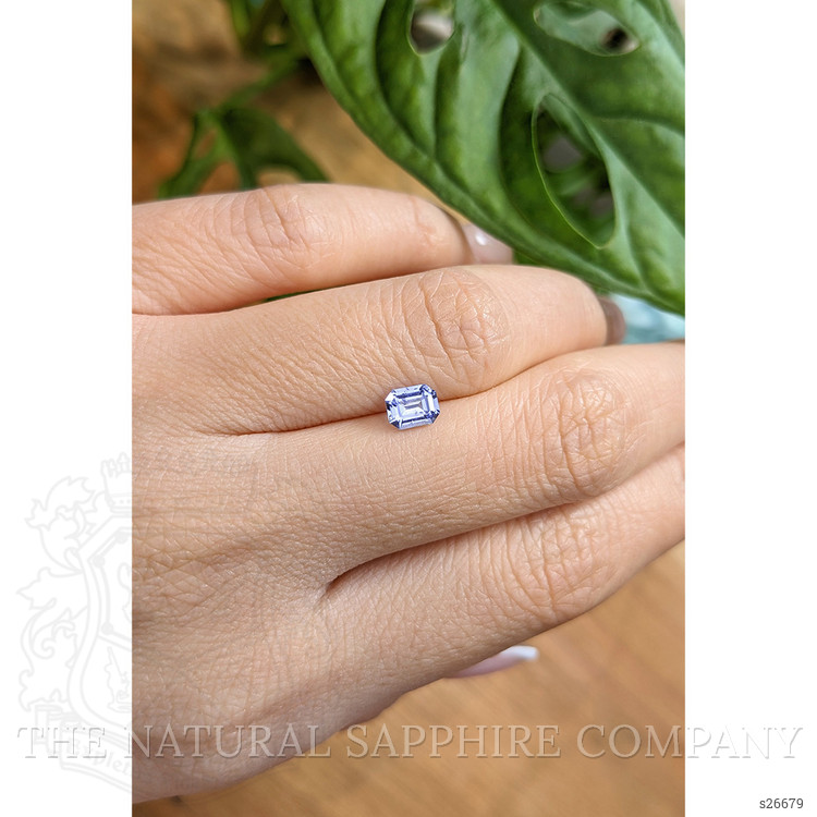 0.69 Ct. Purplish Blue Sapphire from Ceylon (Sri Lanka)