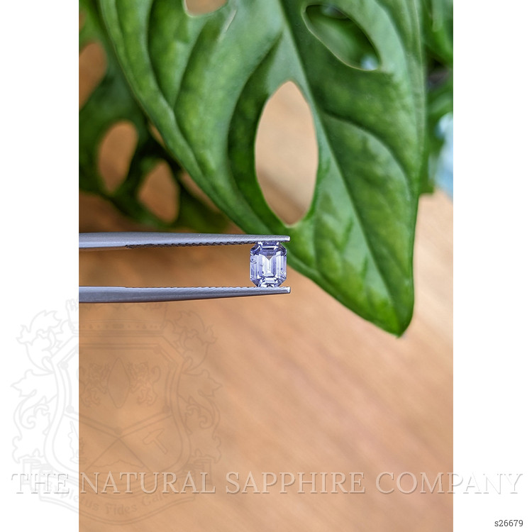 0.69 Ct. Purplish Blue Sapphire from Ceylon (Sri Lanka)