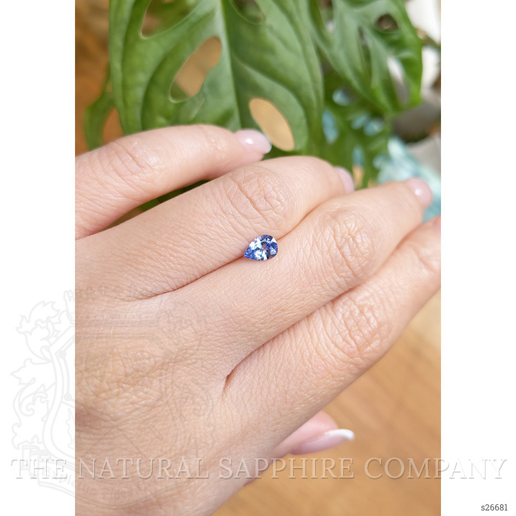 0.55 Ct. Blue Sapphire from Ceylon (Sri Lanka)