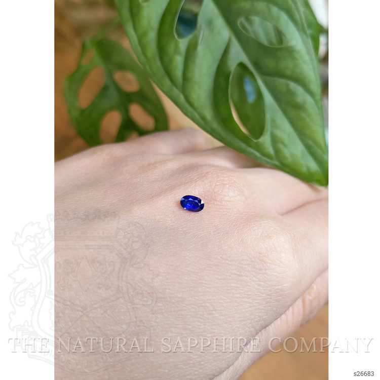 0.40 Ct. Blue Sapphire from Ceylon (Sri Lanka)