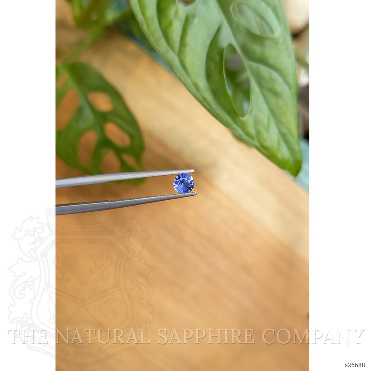 0.56 Ct. Blue Sapphire from Ceylon (Sri Lanka)