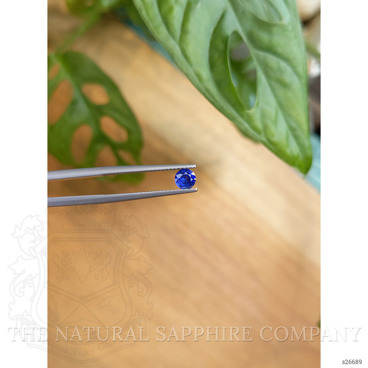 0.41 Ct. Blue Sapphire from Ceylon (Sri Lanka)