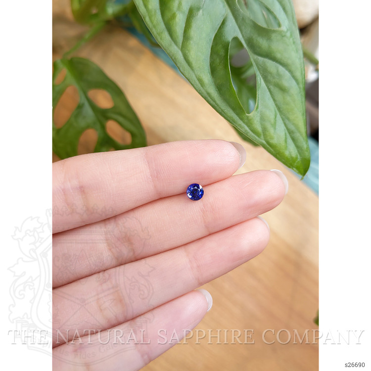 0.63 Ct. Blue Sapphire from Ceylon (Sri Lanka)