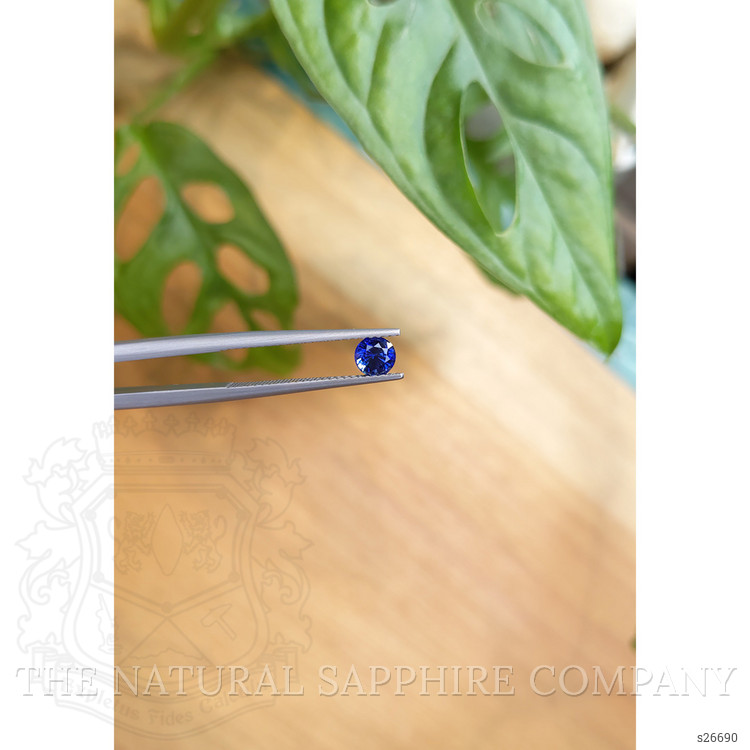 0.63 Ct. Blue Sapphire from Ceylon (Sri Lanka)