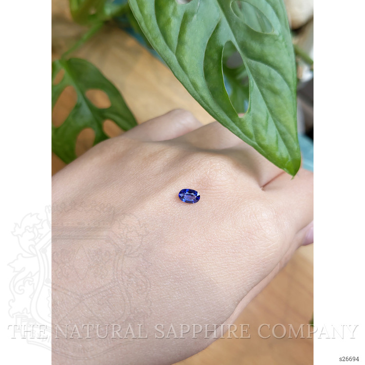 0.53 Ct. Blue Sapphire from Ceylon (Sri Lanka)