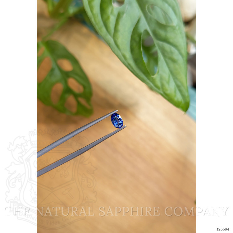 0.53 Ct. Blue Sapphire from Ceylon (Sri Lanka)