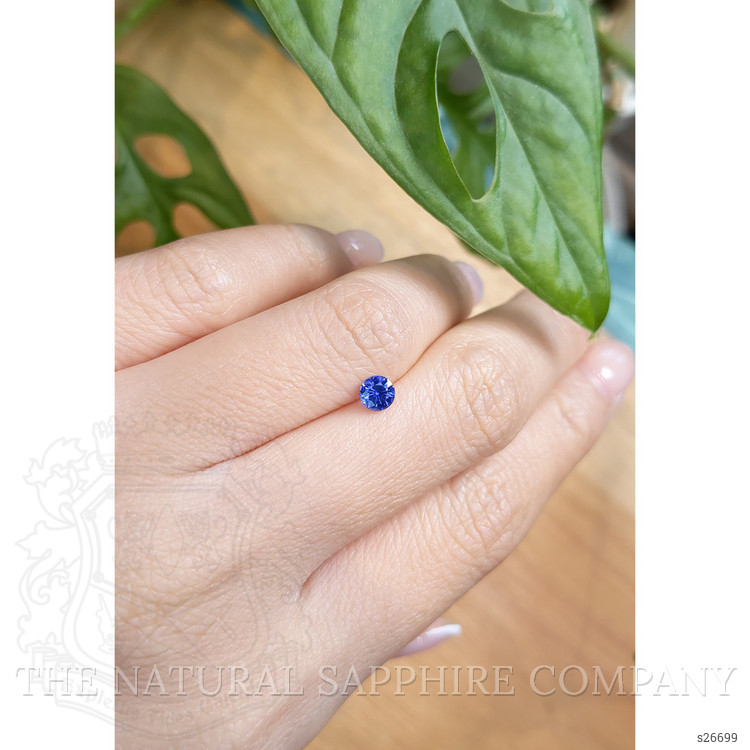 0.45 Ct. Blue Sapphire from Ceylon (Sri Lanka)