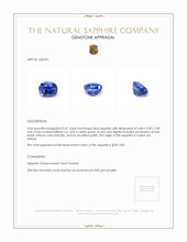 0.41 Ct. Blue Sapphire from Ceylon (Sri Lanka) Appraisal