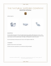 1.00 Ct. Blue Sapphire from Ceylon (Sri Lanka) Appraisal