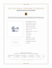 1.00 Ct. Blue Sapphire from Ceylon (Sri Lanka) Scan Report