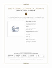 1.00 Ct. Blue Sapphire from Ceylon (Sri Lanka) Scan Report