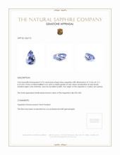 4.70 Ct. Blue Sapphire from Ceylon (Sri Lanka) Appraisal