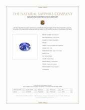 0.42 Ct. Purplish Blue Sapphire from Ceylon (Sri Lanka) Scan Report