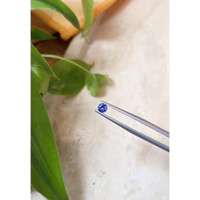 0.39 Ct. Purplish Blue Sapphire from Ceylon (Sri Lanka) Life Style