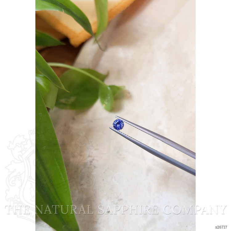 0.39 Ct. Purplish Blue Sapphire from Ceylon (Sri Lanka)