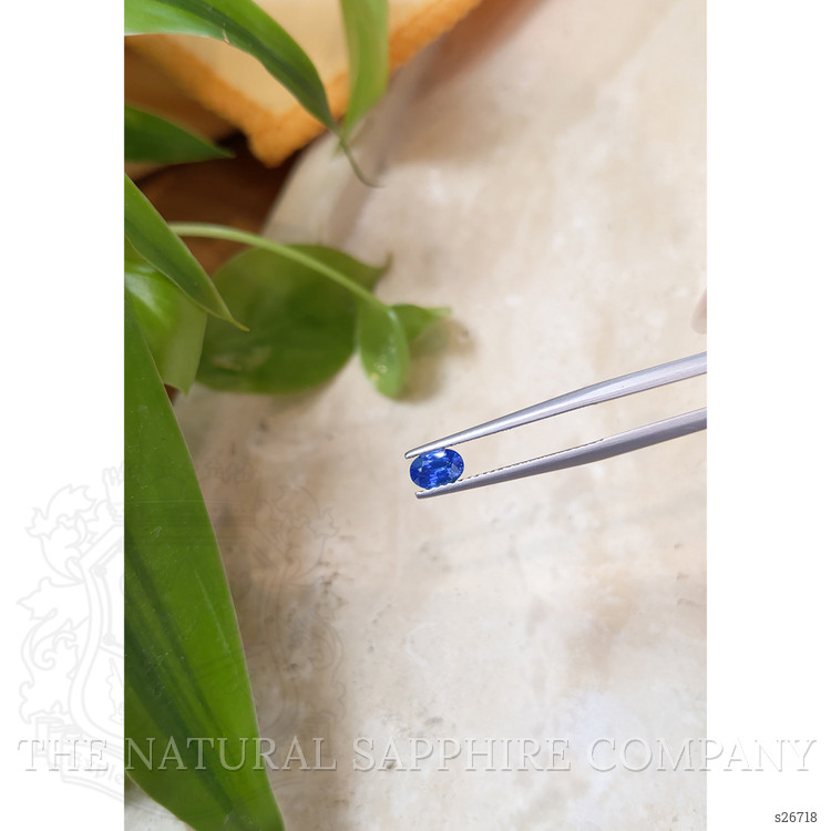 0.56 Ct. Blue Sapphire from Ceylon (Sri Lanka)
