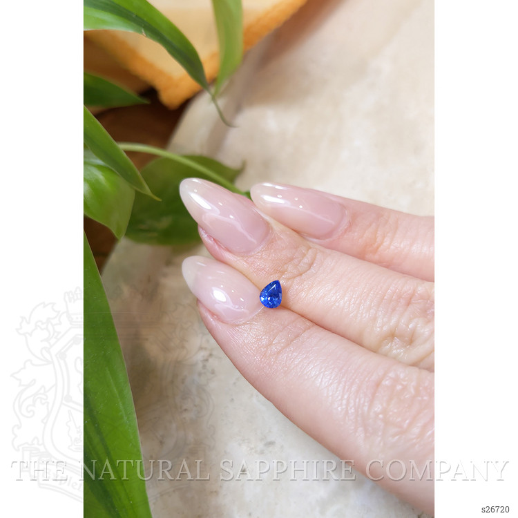 0.45 Ct. Blue Sapphire from Ceylon (Sri Lanka)