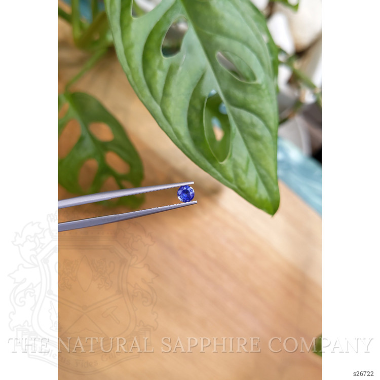 0.36 Ct. Purplish Blue Sapphire from Ceylon (Sri Lanka)