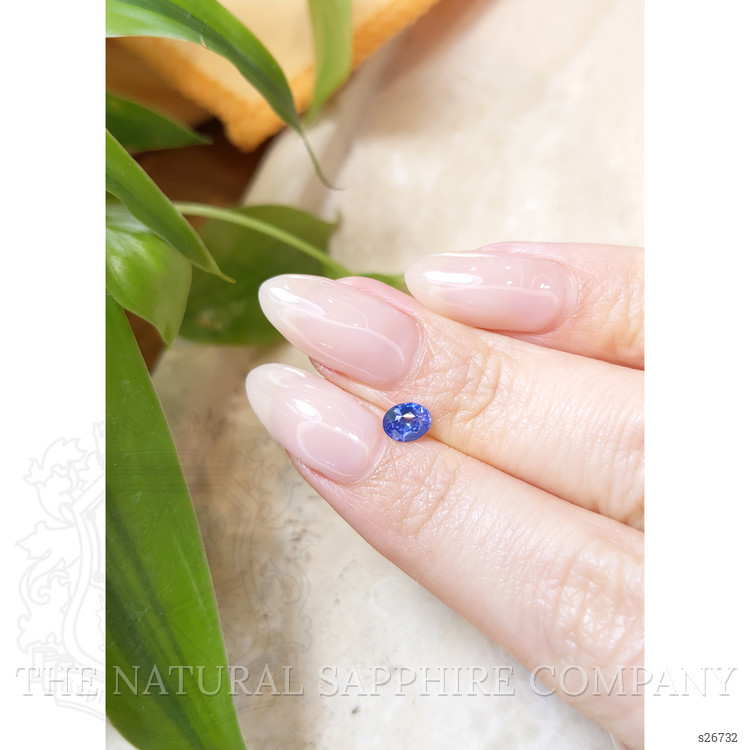 0.57 Ct. Blue Sapphire from Ceylon (Sri Lanka)
